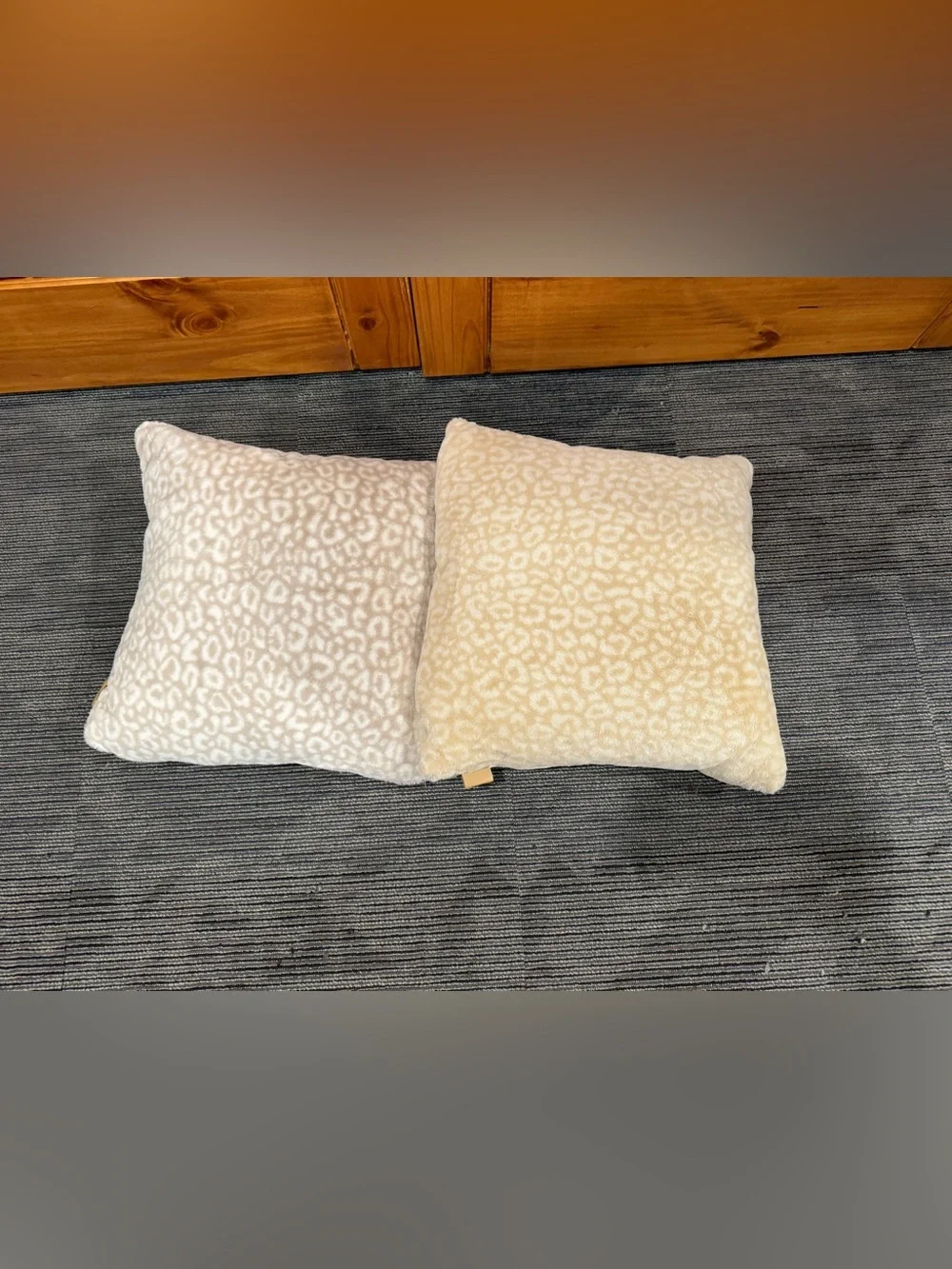 Ugg Leopard Pillows- set of 2